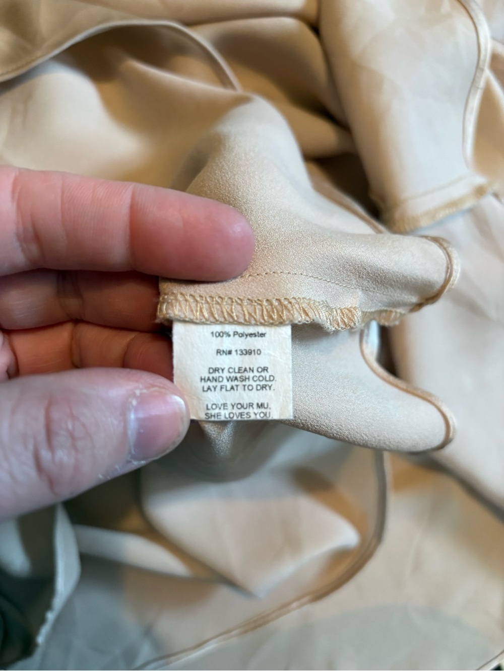 Show Me Your Mumu Satin Slip Dress in Champagne - Picture 9 of 10